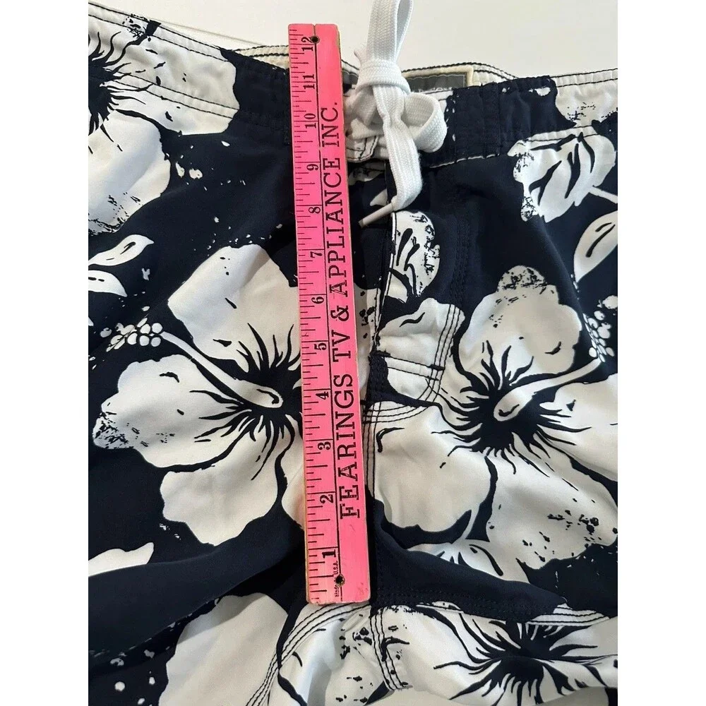 Abercrombie & Fitch Board Shorts Mens 32 Blue Floral Cargo Swim Trunks Tuggers